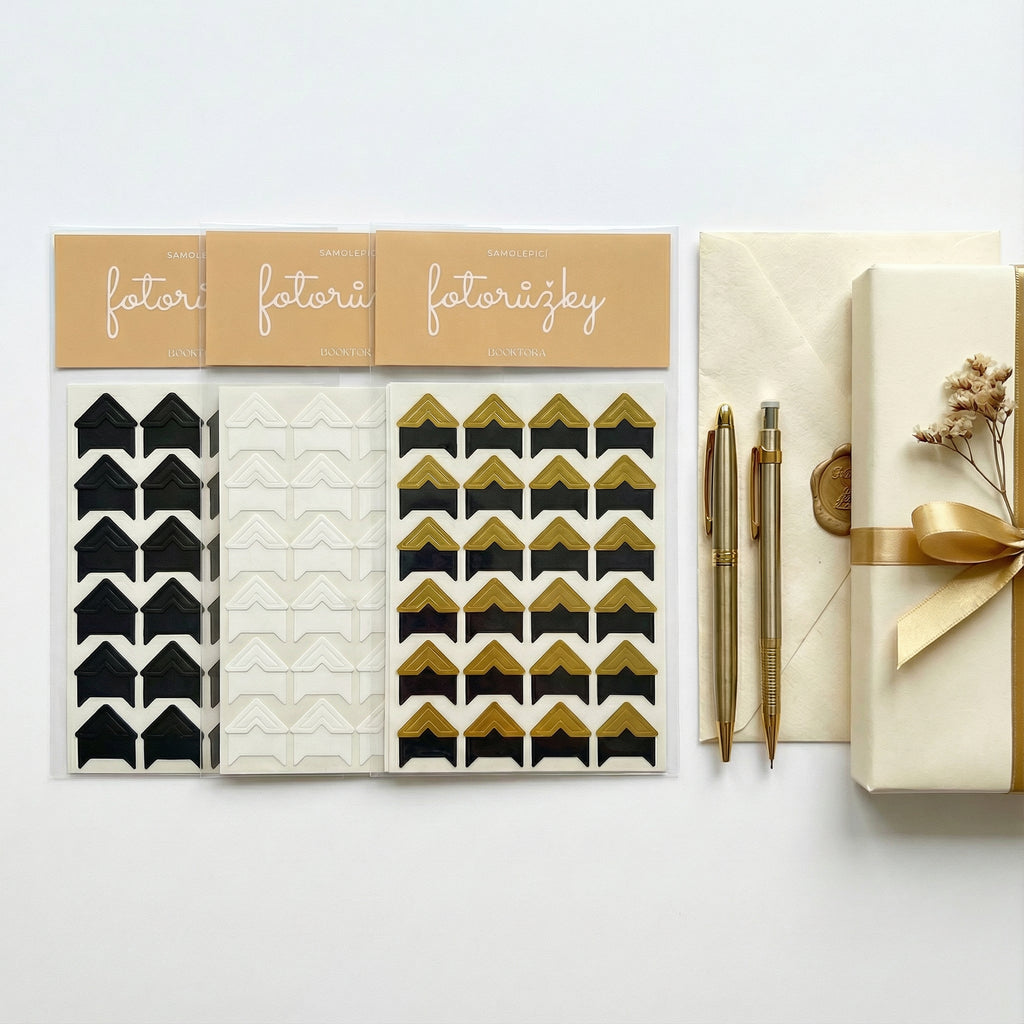 Samolepící fotorůžky - Bílé